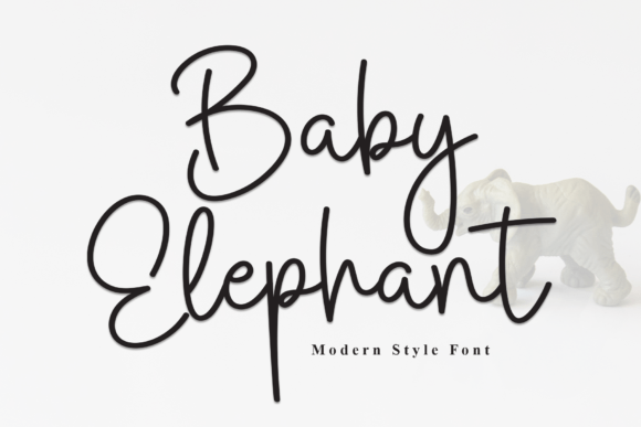 Discover the Artful Elegance of the Baby Elephant Font