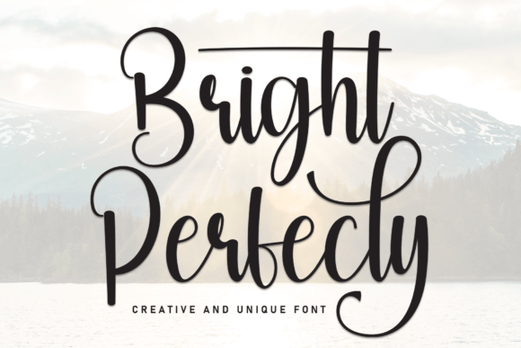 Discover the Elegant Charm of Bright Perfecly Script Font