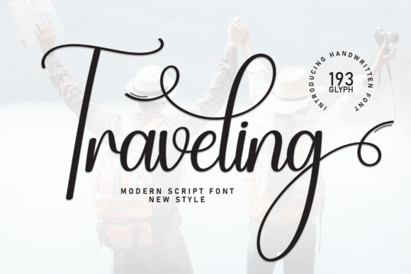 Discover Traveling: A Sweet Handwritten Font for Creative Projects