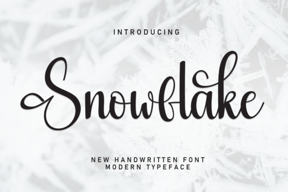 The Charming Appeal of the Snowflake Handwritten Font
