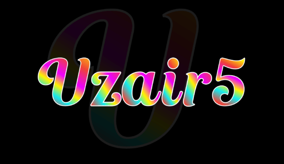 Uzairr5: A Dynamic Rainbow Font for Bold Creativity
